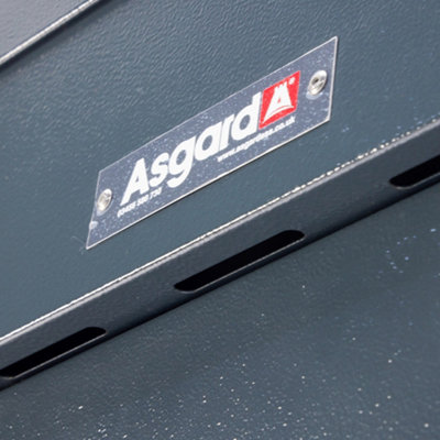 ASGARD Vertical Metal Bike Hanger Locker shed in GREY for 1 bike with ...
