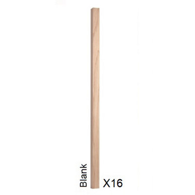 Ash Spindle Blank 32mm x 32mm x 900mm - 16 Pack UK Manufactured Traditional Products Ltd