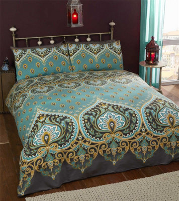 Asha Zoro Emerald Duvet Cover Set