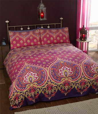 Asha Zoro Ruby Duvet Cover Set