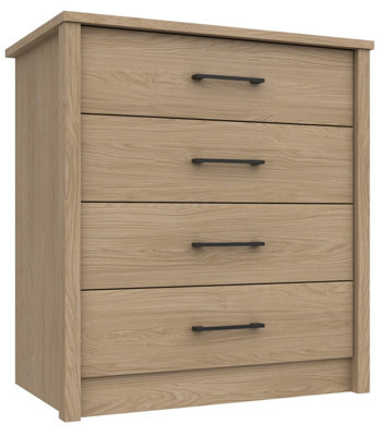 Ashbourne 4 Drawer Chest - Natural Oak