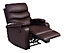 ASHBY LEATHER RECLINER ARMCHAIR SOFA HOME LOUNGE CHAIR RECLINING BROWN