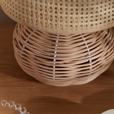 Ashby Rattan Hallway Room Décor Office Lamp Night Lamp Bedside Table Lamp - 5