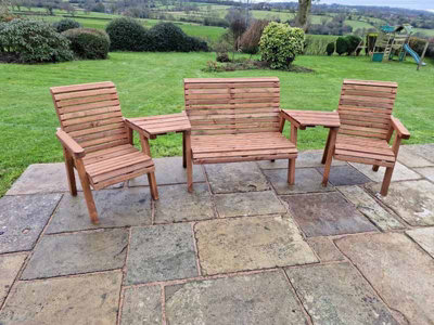 Ashcombe Valley Bench - Wood - Dip Treated - L65 x W120 x H90 cm - Minimal Assembly Required - 5