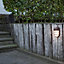 ASHER - CGC Rust Brown Oval Cage Outdoor LED Wall Light
