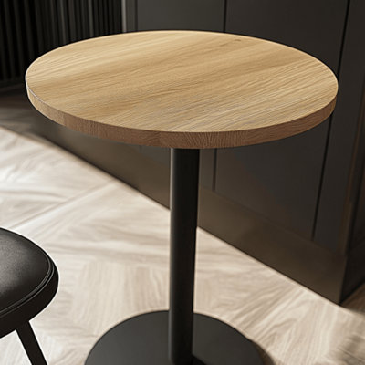 Ashford Blake Solid Oak Round Poseur Table