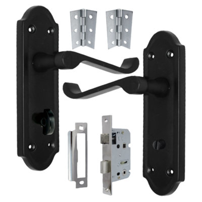 ashford-door-handle-bathroom-lock-scroll-lever-matt-black-chrome-bath