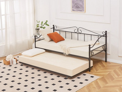 Vintage black clearance bed frame