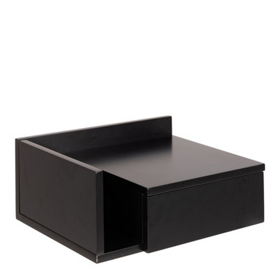 Ashlan 1 Drawer Bedside Table in Black