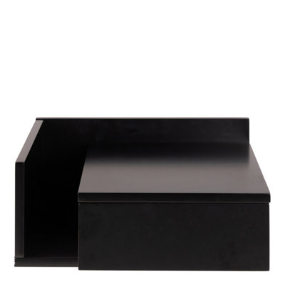 Ashlan 1 Drawer Bedside Table in Black