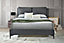 Ashleigh 4ft 6 Double PU Pillowback Grey Bed Frame