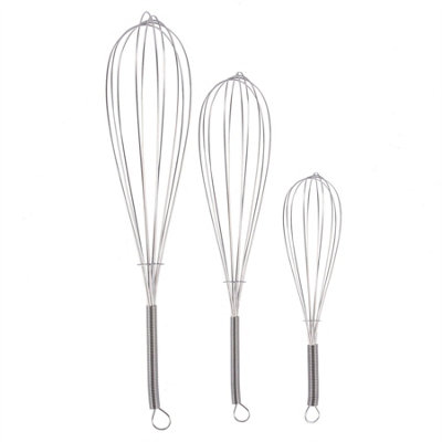 Ashley 3pc Steel Balloon Whisk Set - 3 Sizes