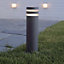 ASHLEY - CGC Dark Grey Anthracite Outdoor Garden Post Pathway Light