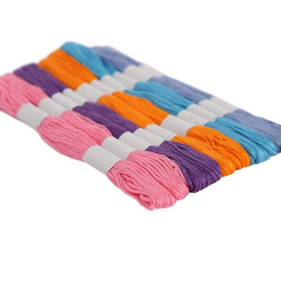 Ashley Embroidery Threads - 6.6M (6ply) - Pastel - Pack of 20