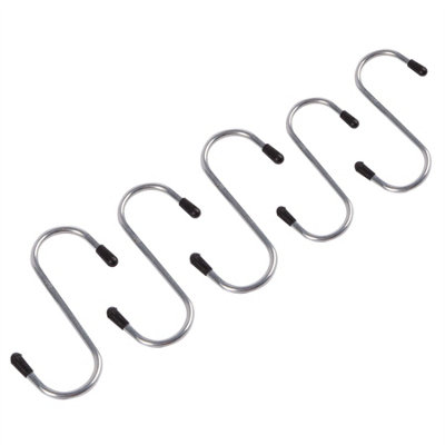 Ashley - Heavy-Duty Iron S-Hooks - 65mm - Pack of 5