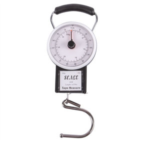 Ashley - Luggage Scale with Tape Measure - 34kg - Black