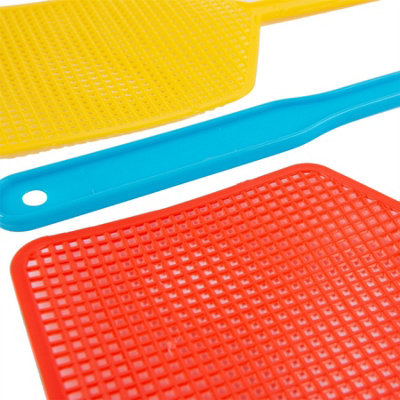 Ashley - Plastic Fly Swatters - 45.5cm x 10.5cm - Multicolour - Pack of 3
