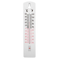 Ashley - Plastic Indoor Thermometer - White