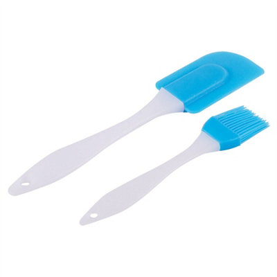 Ashley Silicone Pastry Brush & Spatula Set 2pc Blue £8 at B&Q