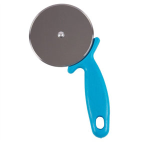 Ashley - Stainless Steel Pizza Cutter - 9.5cm - Blue