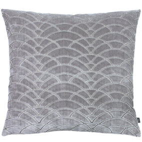 Ashley Wilde Dinaric Graphic Cut Velvet Feather Filled Cushion