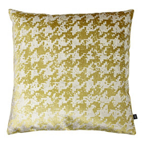 Ashley Wilde Nevado Velvet Jacquard Houndstooth Patterned Polyester Filled Cushion