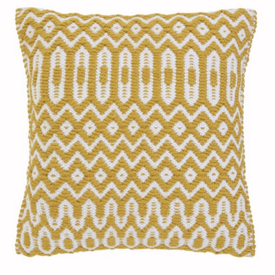 Asiatic Halsey Mustard Geometric Cushion-45cm X 45cm