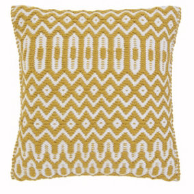 Asiatic Halsey Mustard Geometric Cushion-45cm X 45cm