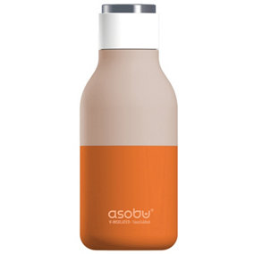 Asobu Urban Insulated & Double Walled Stainless Steel Bottle Pastel Orange  473ml