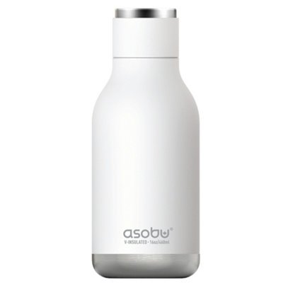 Asobu Urban Insulated & Double Walled Stainless Steel Bottle White 473ml