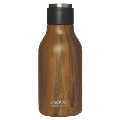 Asobu Urban Insulated & Double Walled Stainless Steel Bottle Wood 473ml
