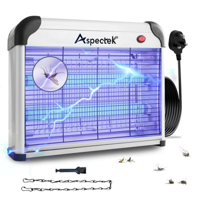 Aspectek Electric Bug Zapper 20 w 2800 v - Indoor Insect Killer & Fly ...