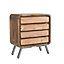 Aspen 4 Drawer Wide Chest - Metal/Wood - L38 x W70 x H70 cm