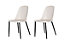 Aspen duo chairs, calico plastic seat with black metal legs (PAIR)