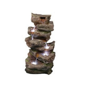 Aspen Falls Mains Power Water Feature With Cover