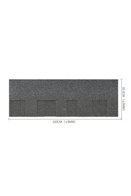 Asphalt Roof Sheet Bitumen Shed Roof Tiles Black 14Pcs 2m²