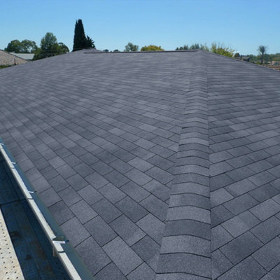 Asphalt Roof Shingle,Bitumen Roofing Tiles on Eaves,2.6 m² Shed Roof Tiles,Rectangular,Ocean Blue,18 Pcs Price Comparisons | Compare The Build