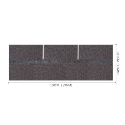 Asphalt Roof Shingle Garden Bitumen Roofing Shingles 2.6 m² Shed Roof Tiles,Rectangular,Vine Brown,18 Pcs