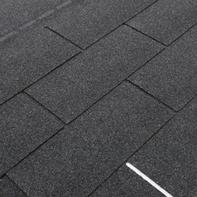 Asphalt Roof Shingle Garden Bitumen Roofing Shingles 2.61sqm Self Adhesive Shed Roof Tiles,Rectangular,Cloud lime,18pcs