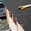 Asphalt Roof Shingle Garden Bitumen Roofing Shingles 2.61sqm Self Adhesive Shed Roof Tiles,Semicircle,Cloud lime,18pcs