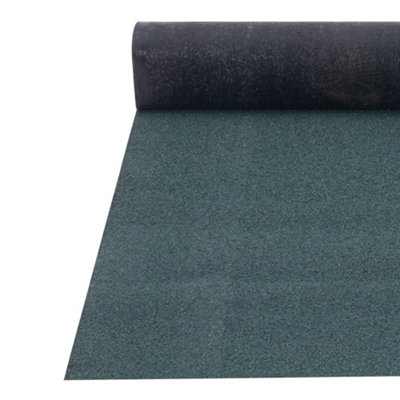 Asphalt Roofing Felt Bitumen Cover for Houses & Sheds in Green 500cm(L) x 100cm(W)/Roll