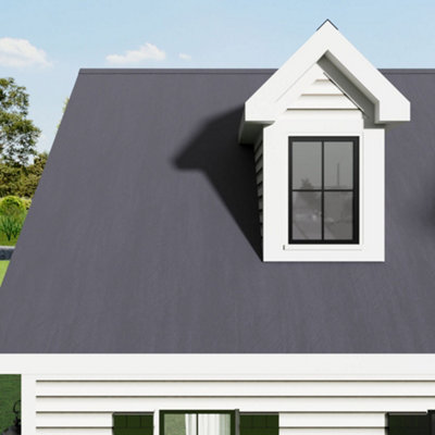 Asphalt Roofing Felt Bitumen Cover for Houses & Sheds in Grey 500cm(L) x 100cm(W)/Roll