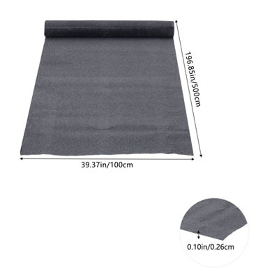 Asphalt Roofing Felt Bitumen Cover for Houses & Sheds in Grey 500cm(L) x 100cm(W)/Roll