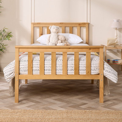 Aspire Atlantic Natural Wood Bed Frame, size Single
