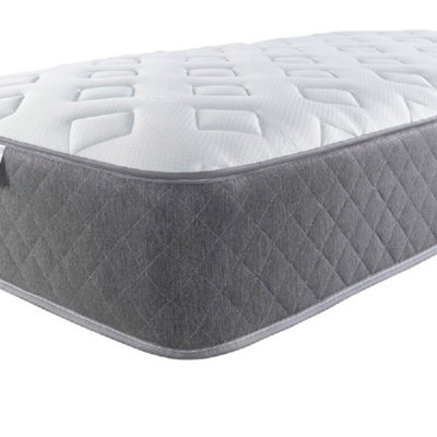 Aspire Cool Touch Diamond Memory Foam Bonnell Spring Hybrid Mattress Size Small Double