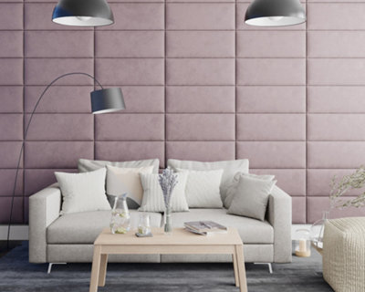 Aspire EasyMount Wall Mounted Upholstered Panels, Modular DIY Headboard
