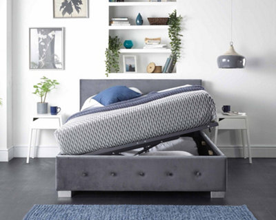 Small double bed with deals side storage