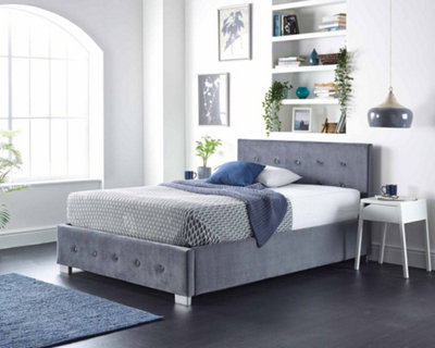Small double plush velvet bed hotsell
