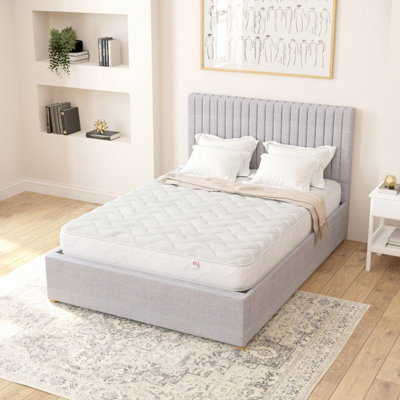 Aspire UK Made Cool Airflow Sprung Mattress, Size Single