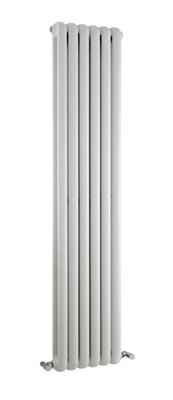 Aspire Vertical Double Panel Radiator - 1500mm x 383mm - 3105 BTU - Gloss White - Balterley
